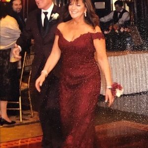 Burgundy Gown size 10